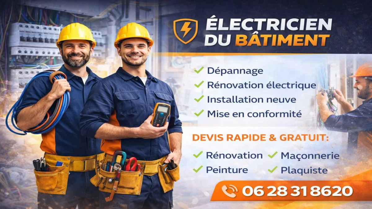 Électricien du bâtiment à Meyreuil pour installation, rénovation et mise aux normes électriques